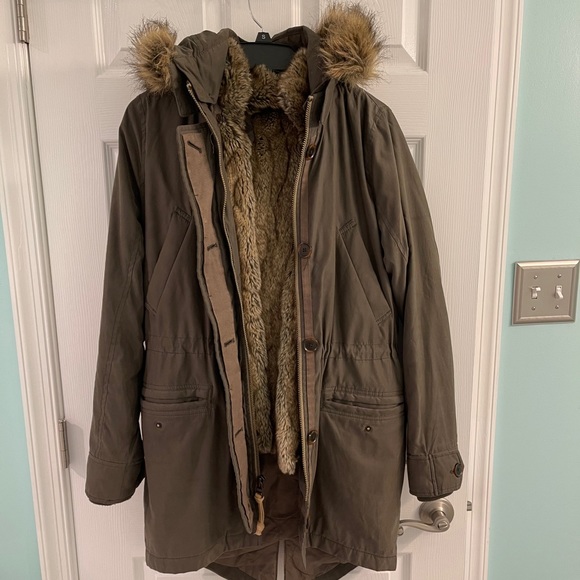 Abercrombie & Fitch Jackets & Blazers - Abercrombie and Fitch fur jacket